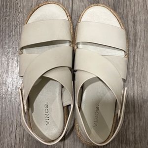 Vince  Leather Espadrilles Sandals Women's Size 6